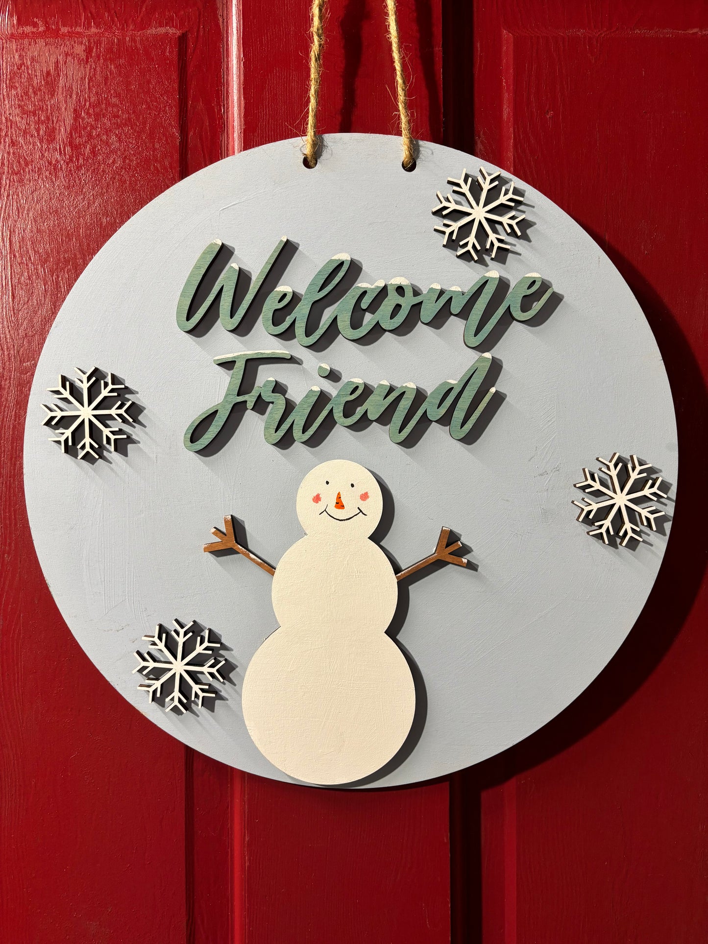 Welcome friend sign